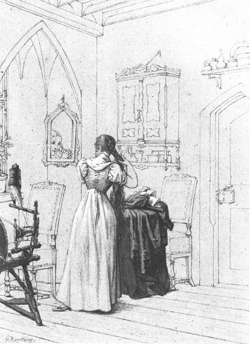 ファウストのヒロイン、グレートヒェンの挿絵